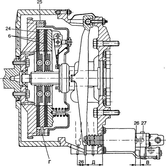Сцепление маз 236. Однодисковое сцепление МАЗ ЯМЗ-238. Сцепление МАЗ ЯМЗ 236 однодисковое. Регулировка сцепления ЯМЗ 236 двухдисковое. Двухдисковое сцепление ЯМЗ 238 чертеж.