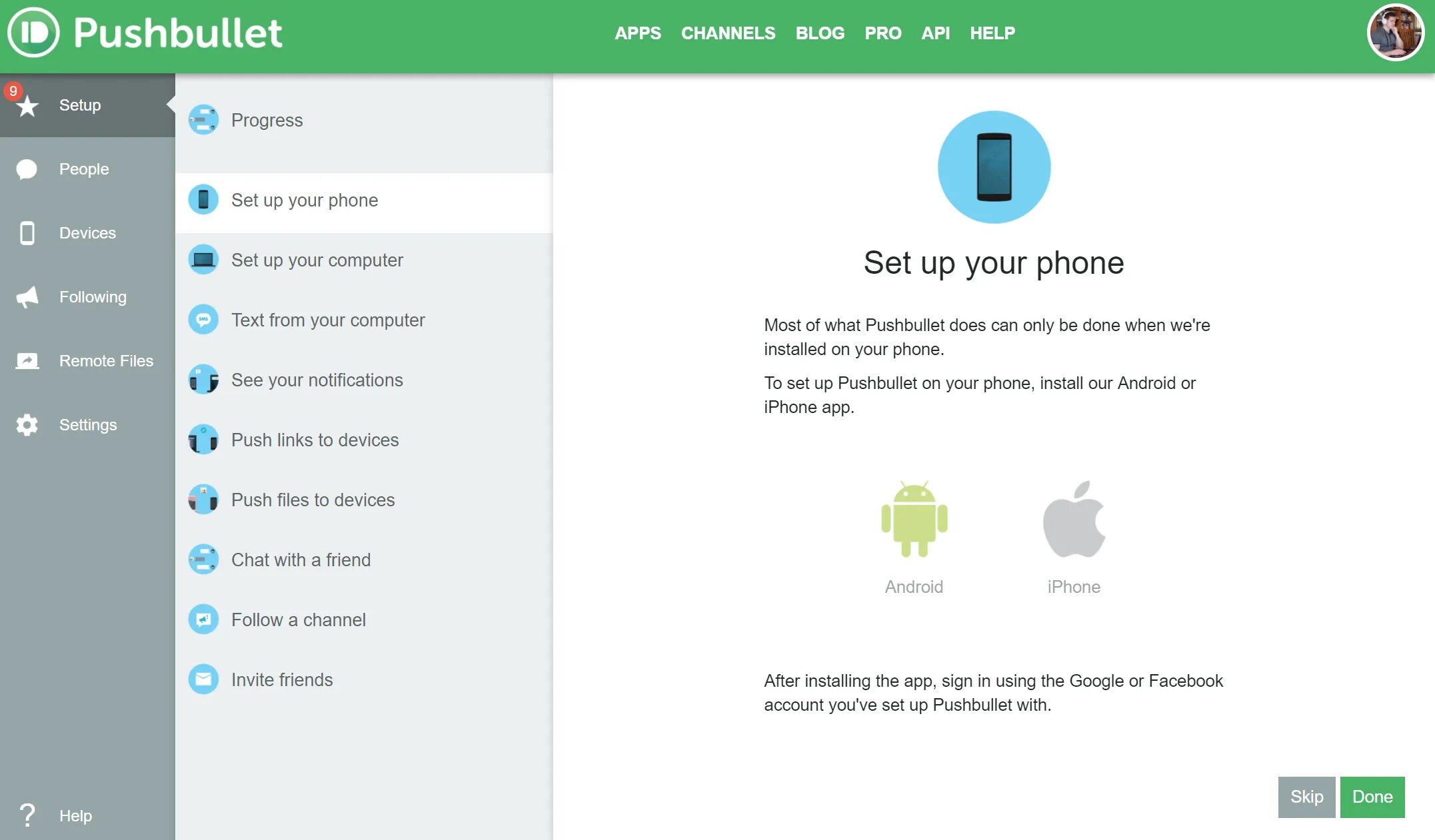 Installing your apps перевод