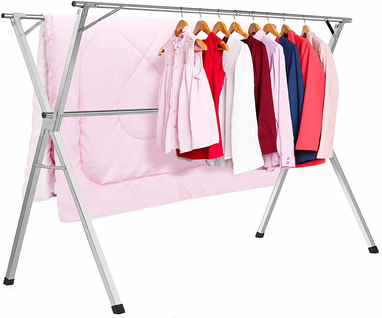 Drying Rack сушильная стойка hp09-760h. Стойка для сушки одежды складная. Сушилка Прачечная одежда. Drying Rack for clothes.