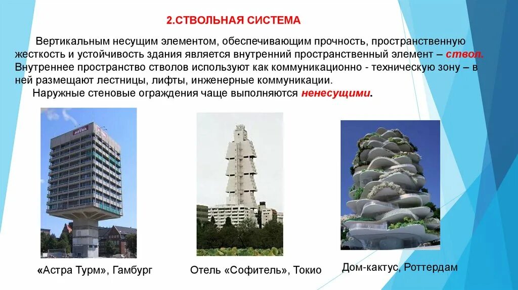 Прочность и устойчивость зданий. Ствольная и оболочковая конструктивная система зданий. ствольная конструктивная система высотных зданий. каркасно-ствольная конструктивная система. оболочково ствольная система.