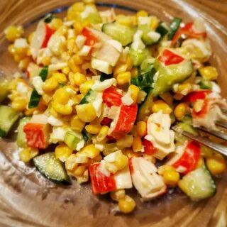 Салат с кукурузой на новый