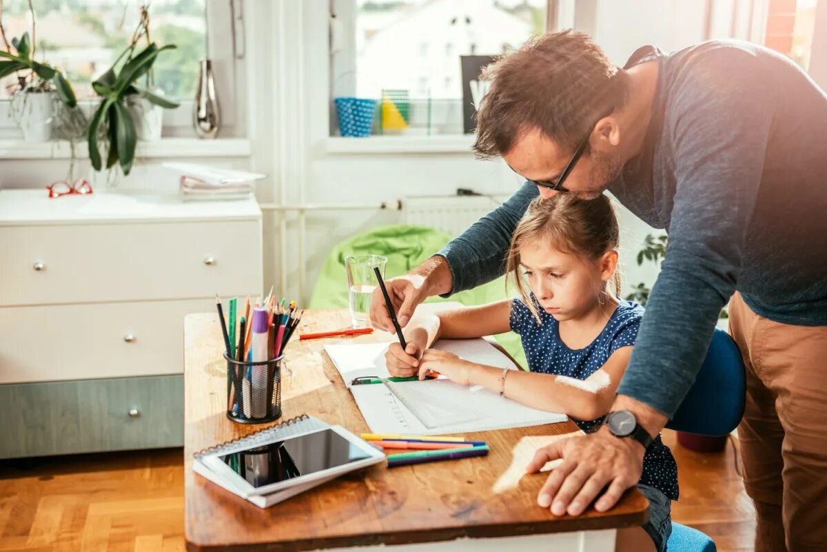 Father learn to
