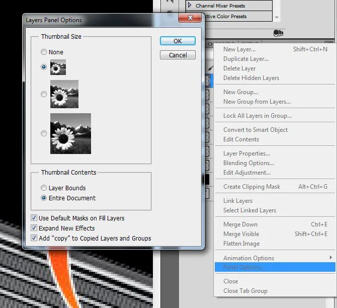 Image options. Panel options в фотошопе. фотошоп layer panels options. панель параметров в фотошопе. image options в photoshop где.