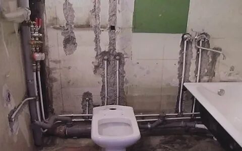 Замена труб в ванной