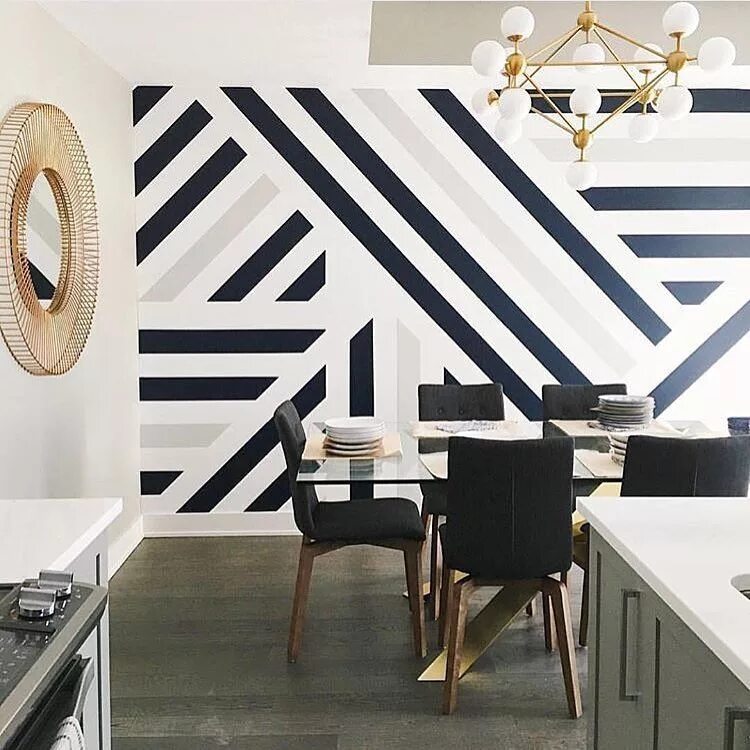 Inspiration & Advice Striped walls, Striped wall, Home decor