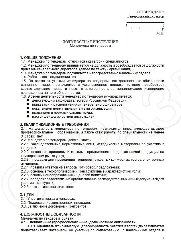 Должностные инструкции заключение. Должностная инструкция тендерного специалиста. Должностная инструкция начальника тендерного отдела. Должностная инструкция специалиста по тендерам образец. Специалист по торгам должностная инструкция.