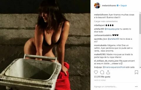 La actriz Melani Olivares ha publicado en su perfil de Instagram una. 