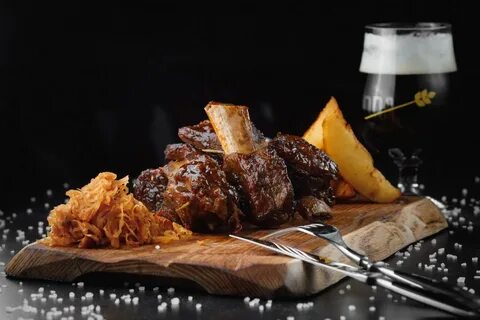 White meat on black street