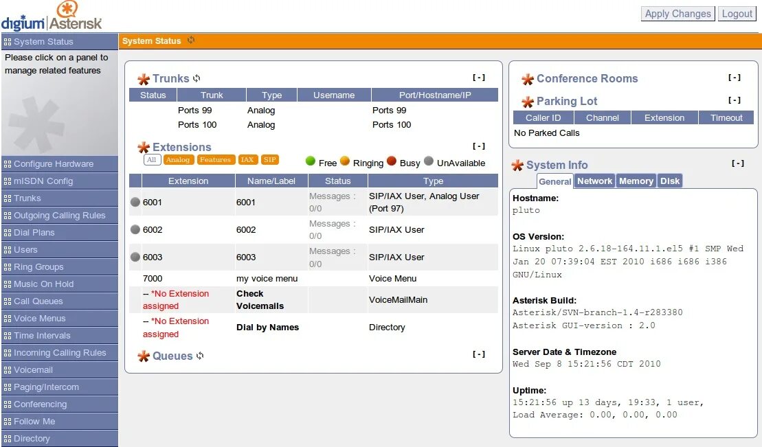 Etc asterisk. Asterisk интерфейс. asterisk web интерфейс. asterisk gui. asterisk pbx web интерфейс.