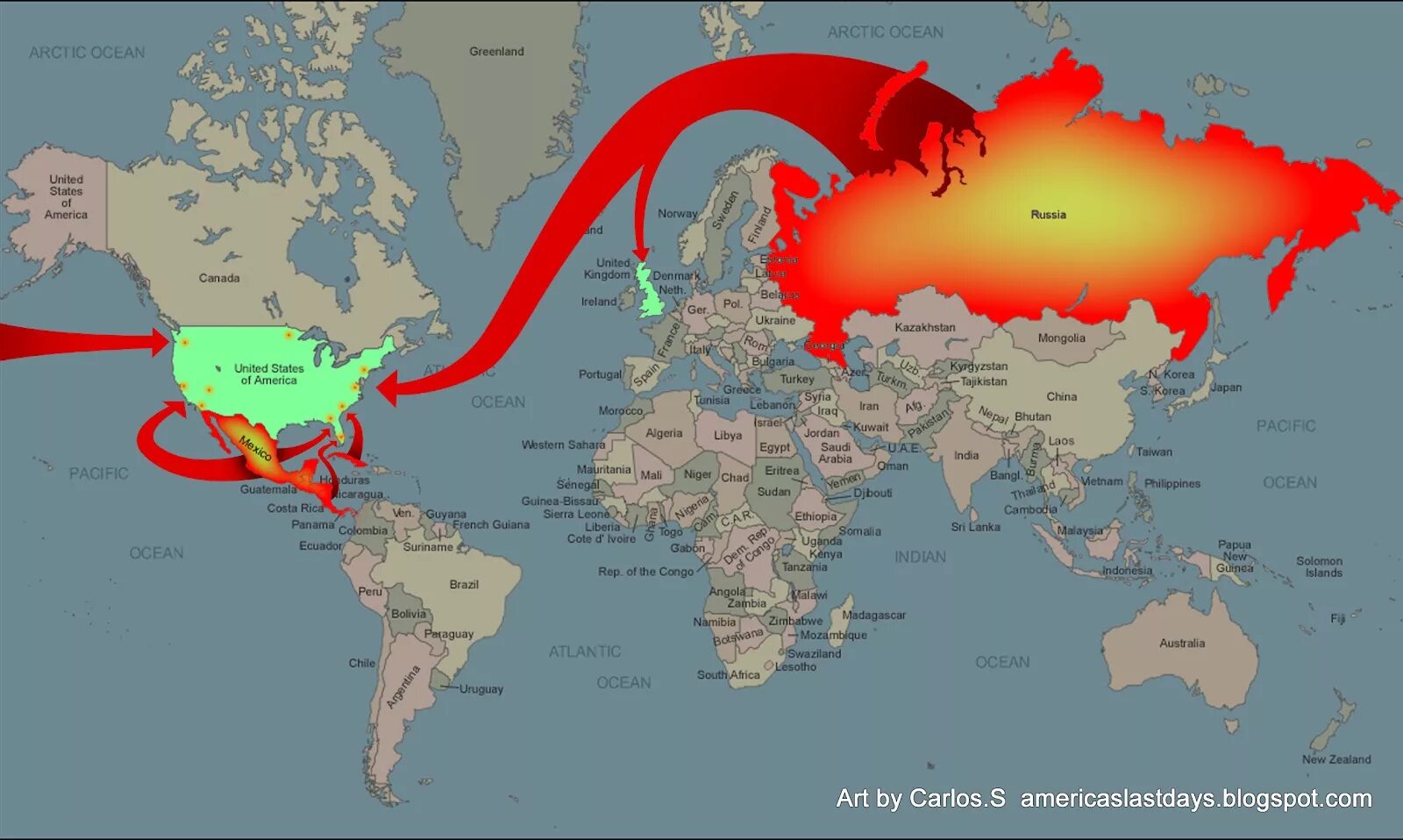 Китай и США на карте. План китая по украине