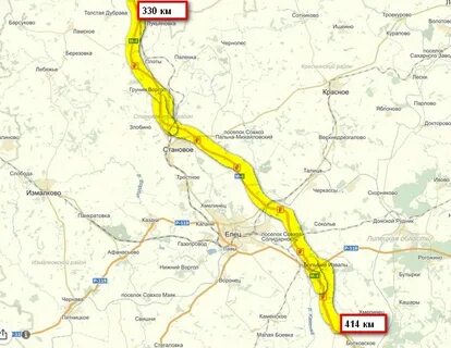 Показать на карте дорогу м4