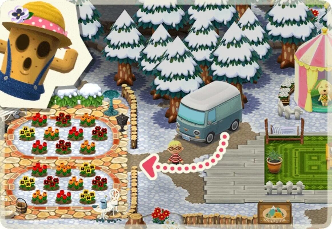 Crossing pocket camp. Animal Crossing Camp. Энимал Кроссинг покет Кэмп. Animal Crossing Pocket Camp на русском. Сад animal Crossing.