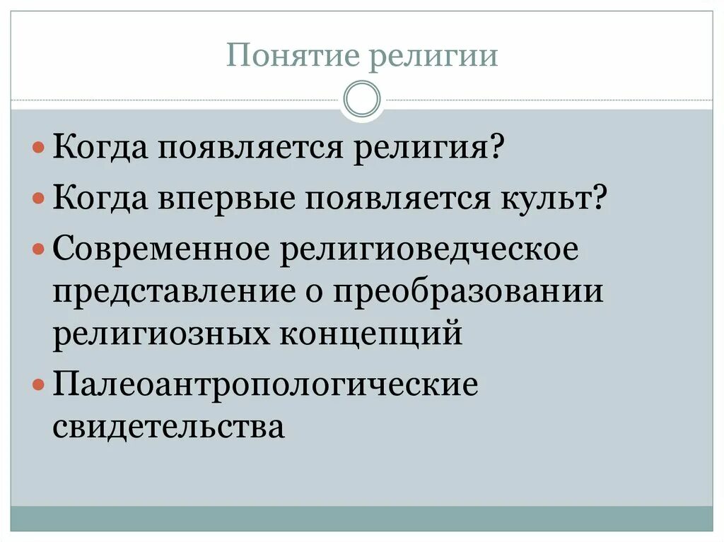 Понятие верование. Понятие верование