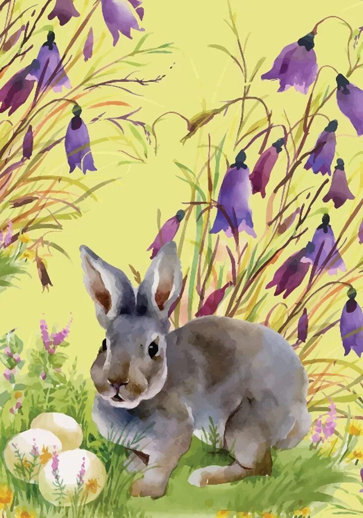 Spring rabbit. Spring rabbit