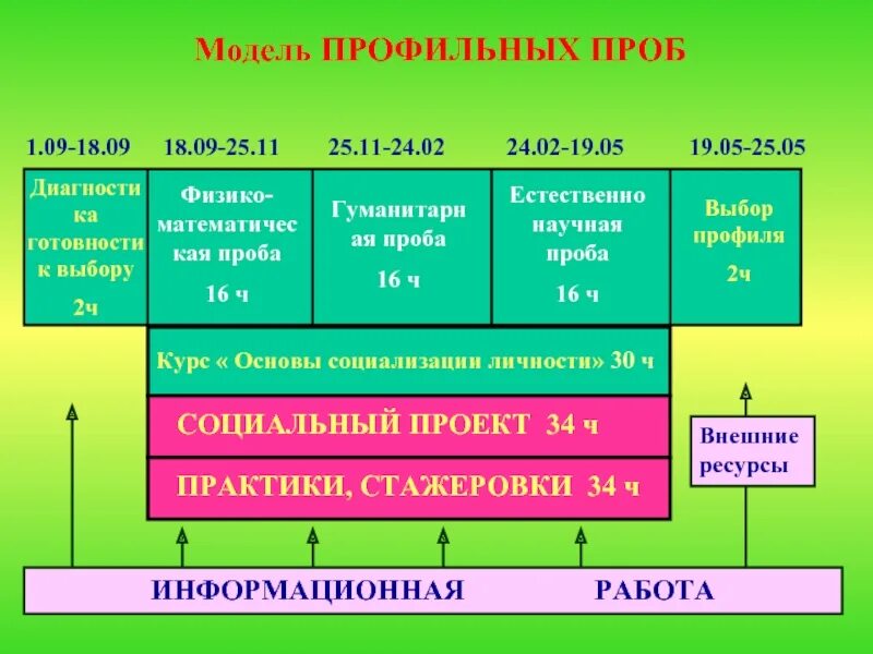 Профильная программа школы