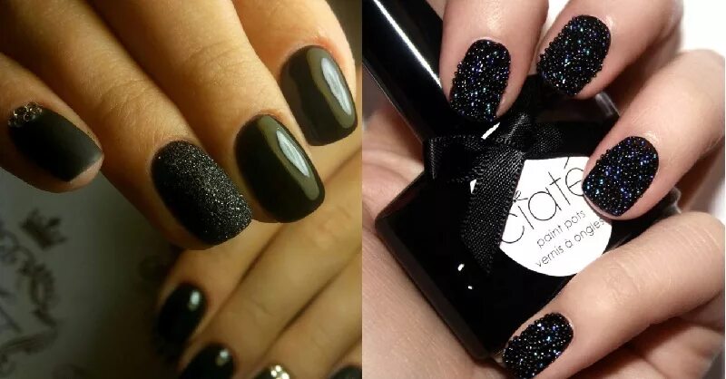 сочетание черного на ногтях. маникюр. сочетание черного цвета ногтей. ногти комбинированные цвета. темный маникюр.