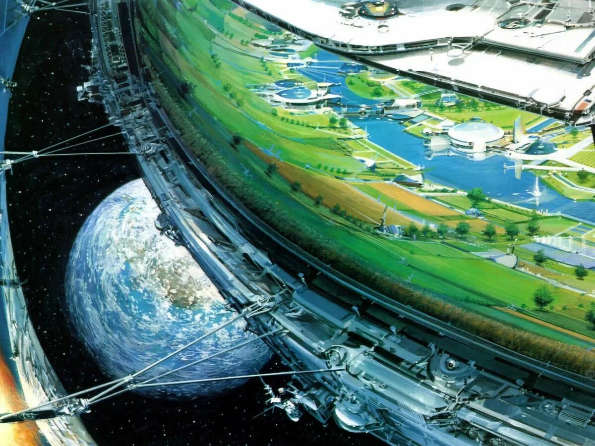 Самая большая экосистема на земле. Стэнфордский тор Элизиум. Земля в будущем. Космический город. Станция будущего в космосе.