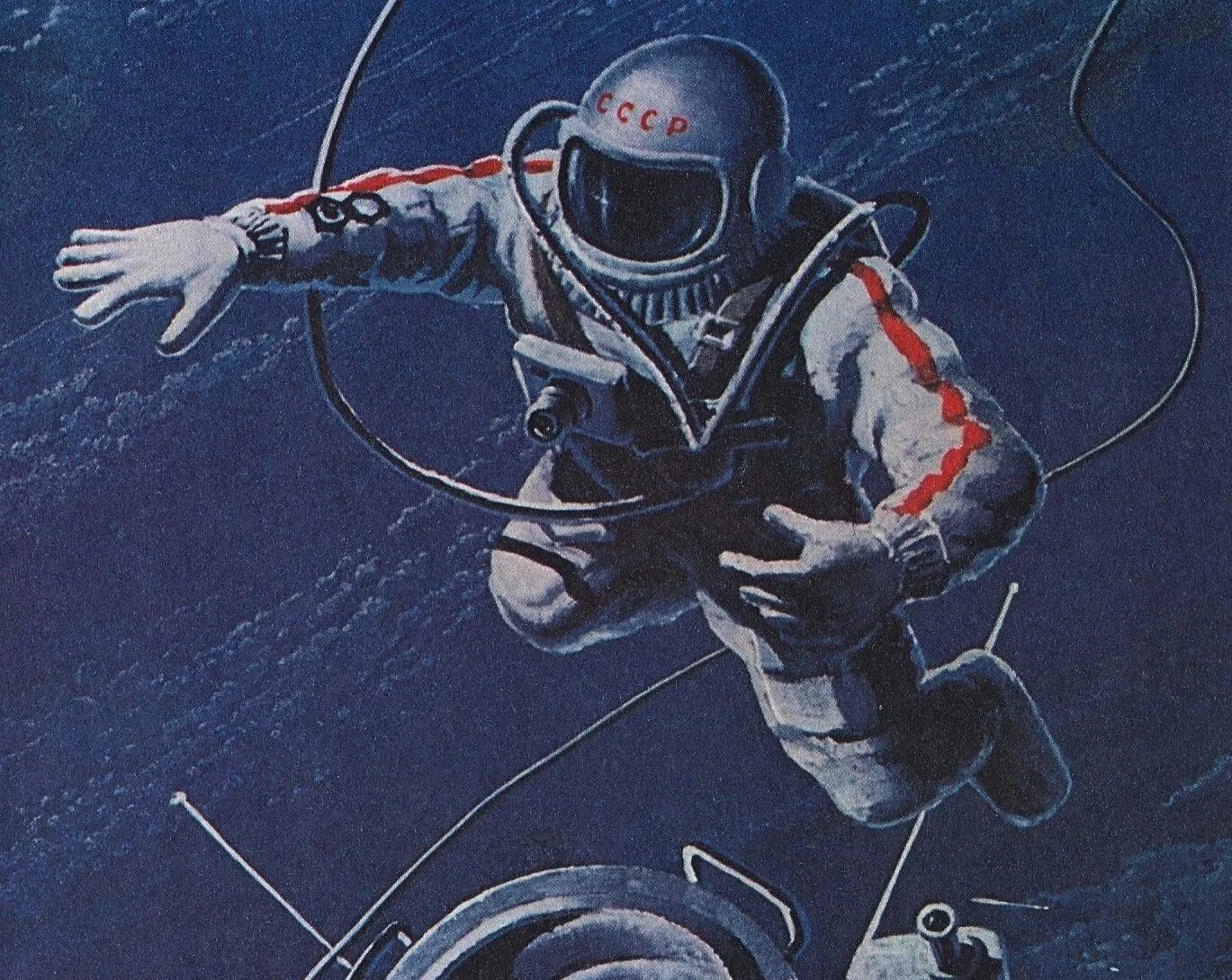 Первый выход в космос человека ссср. Леонов а. "выхожу в космос". 1979г.