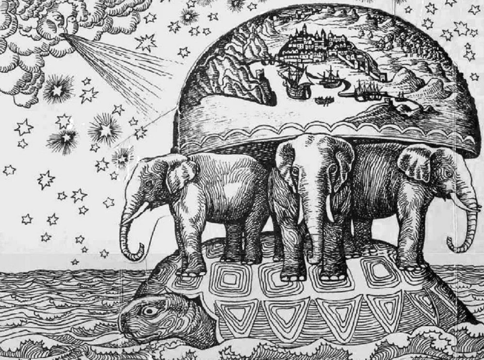 Мир стоит на китах. Земля на китах. Древние представления о земле на трех китах. Планета плоская на черепахе. Плоская земля на 3 слонах и черепахе.