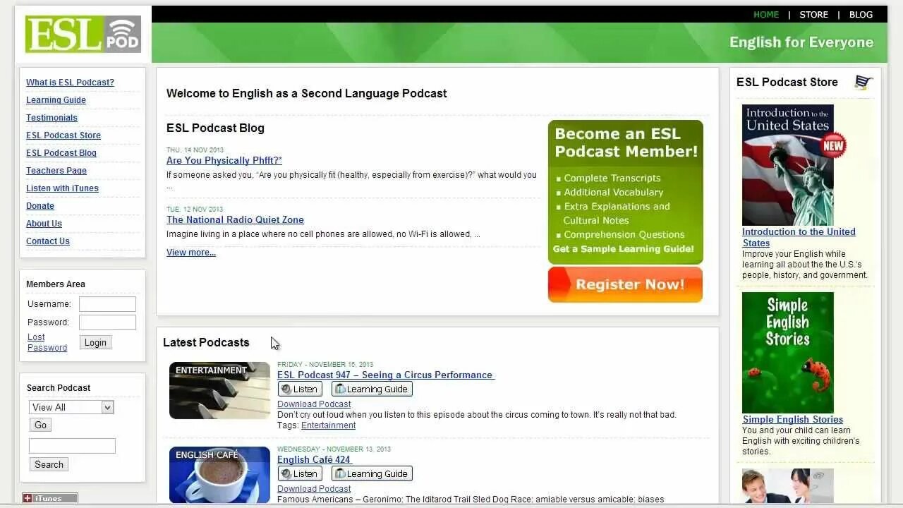 ESL Podcast. ESLPOD - English as a second language Podcast. Learning English Podcasts. Daily ESL Podcast. Isl english