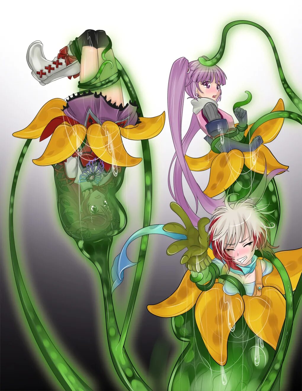 Plant girls insect invasion. Vore растения.