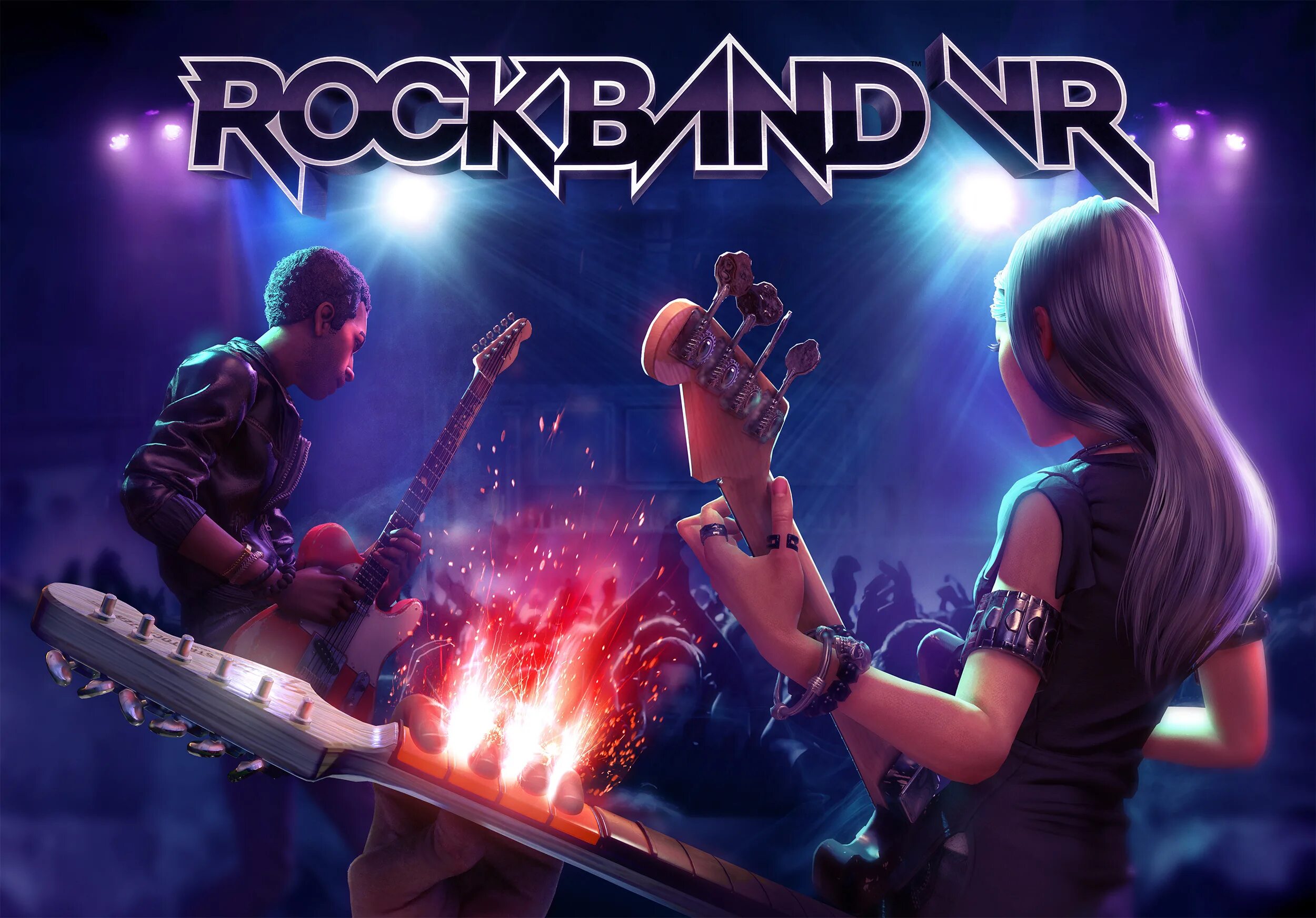 Игры рок песни. Rock Band. Guitar Hero VR. Рок бэнд игра. VR Rock Band гитара.