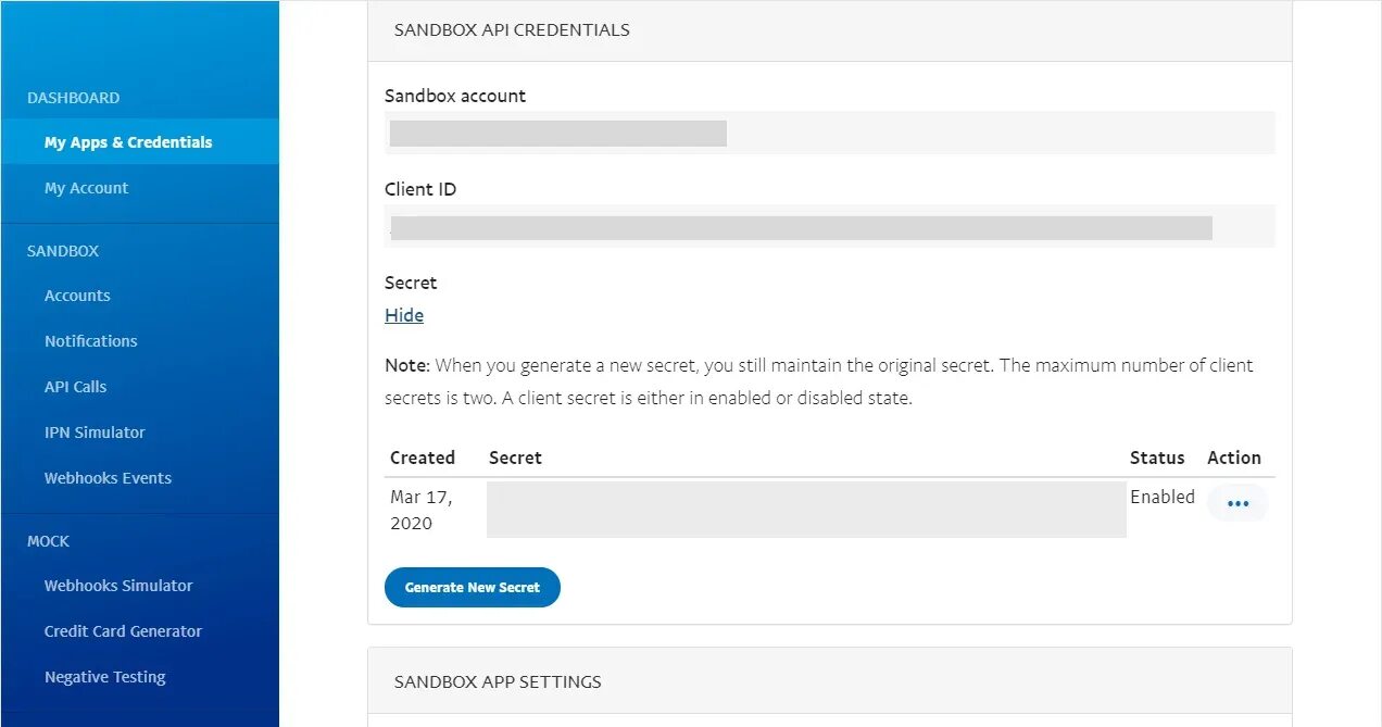 Create account api. Create account api