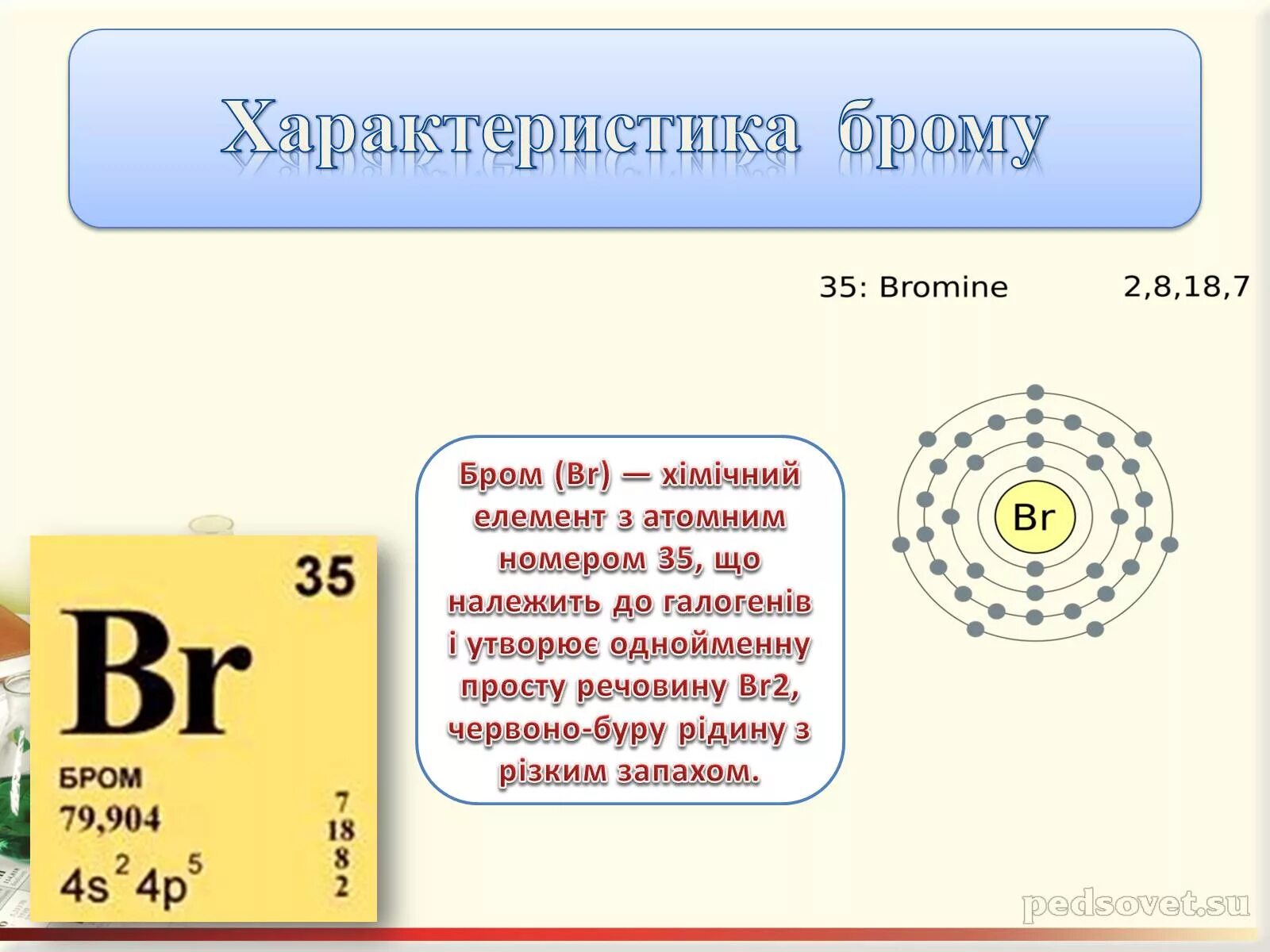 Электронное строение брома. Бром характеристика элемента. Характеристика брома. Модель строения атома брома. Строение атома брома.