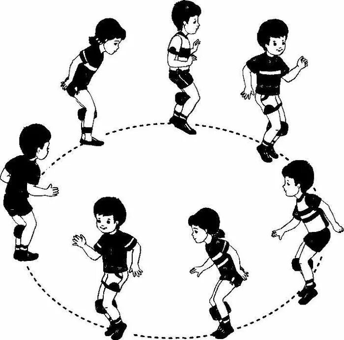 Схемы движений для дошкольников. Подвижные игры в детском саду. Построение в круг. Схемы упражнений с мячом для дошкольников.
