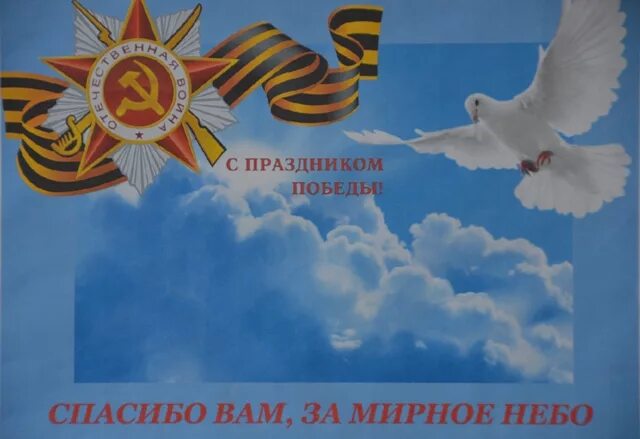 Картинка спасибо за мирное небо