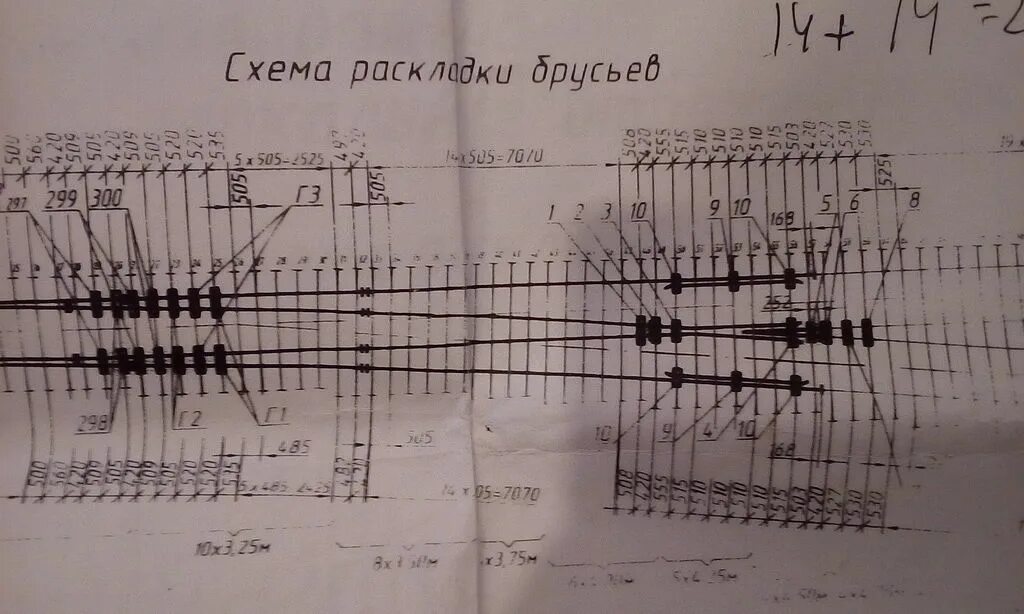 Стрелочный перевод р65 1 9 проект 2434 Проект стрелочного перевода 2434