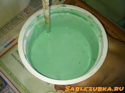 Как сделать цветной гипс