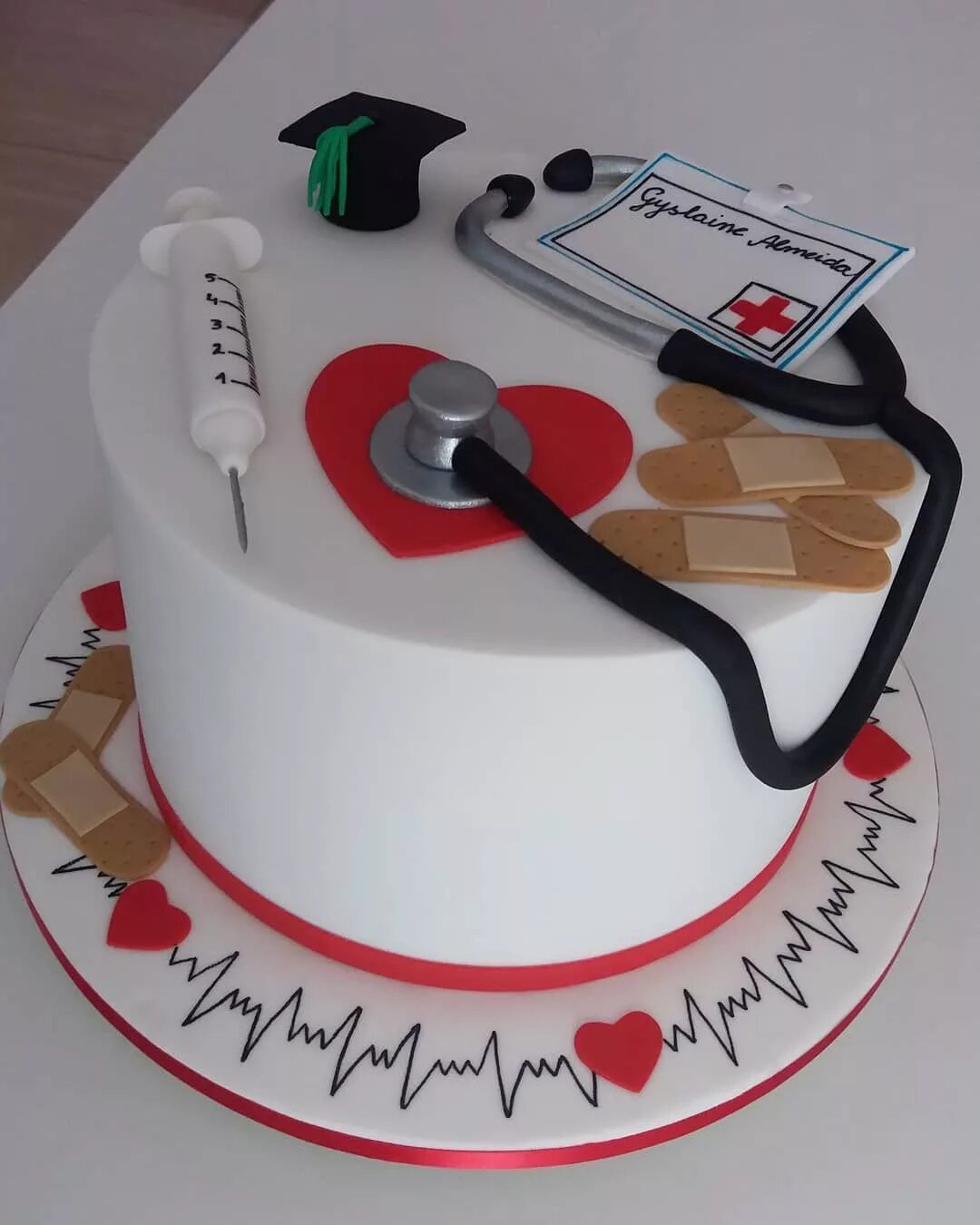 Pastel Doctora Medical cake, Nursing cake, Doctor graduation cake