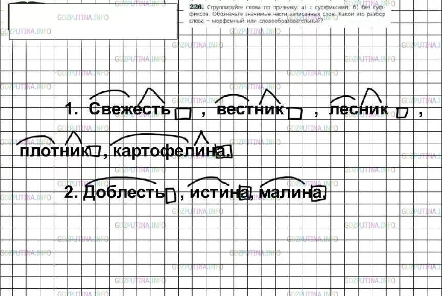 226 Русский язык 6 класс. Русский язык 6 класс ладыженская 271. Русский язык 6 класс упражнение 226. Русский язык 5 класс упражнение 226. Разбор слова свежесть