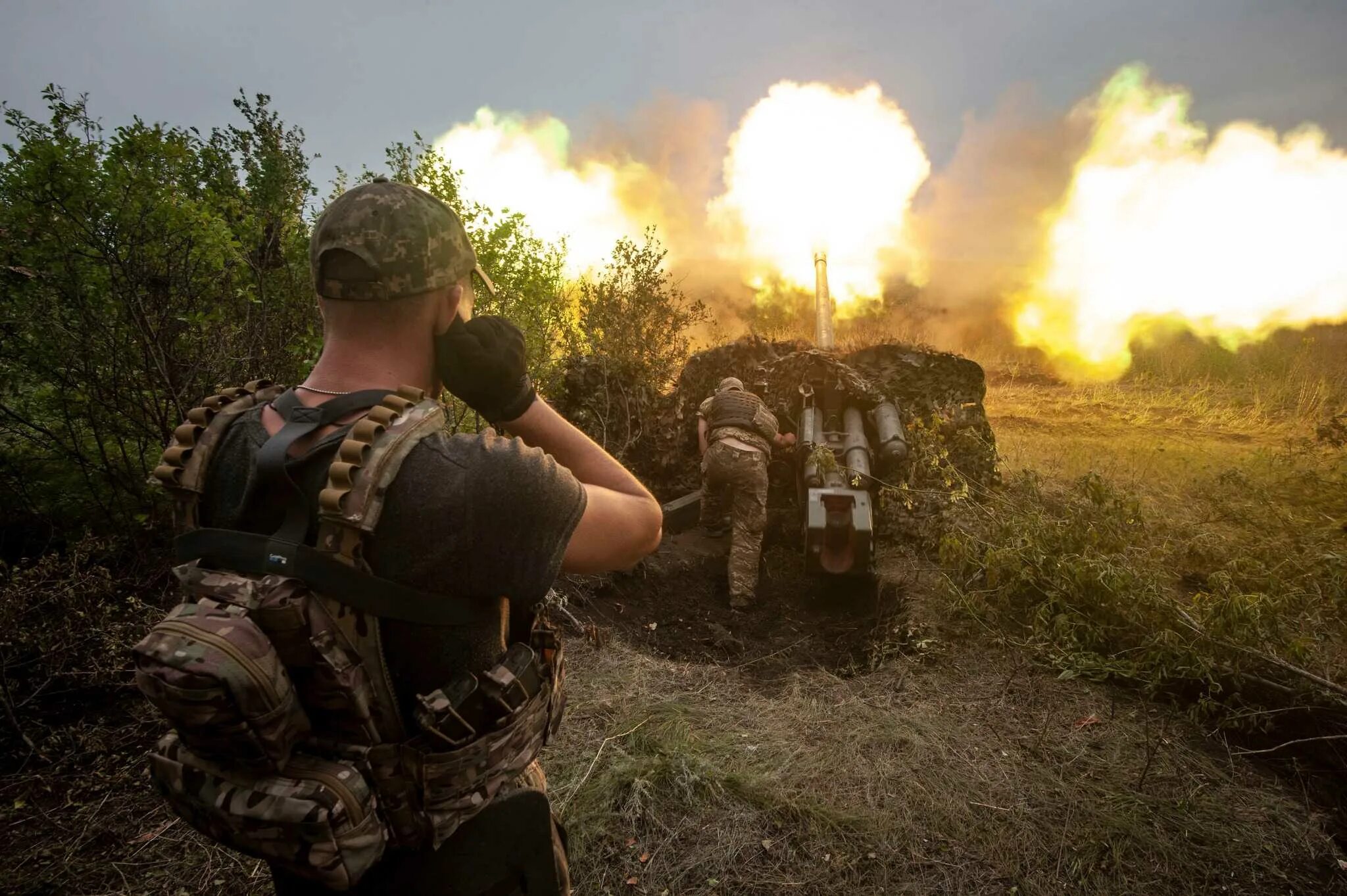 Боевые действия. Украинские военные. Украина день 22