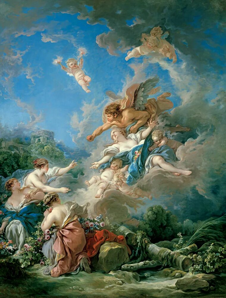 Франсуа Буше «Триумф Венеры» (1740). Франсуа Буше (François Boucher, 1703 - 1770) - Фра. Живопись рококо Франсуа Буше.