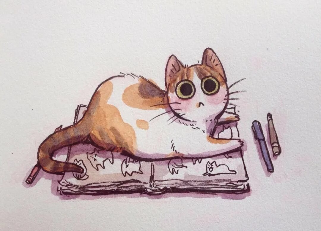 Идеи для рисунков котиков