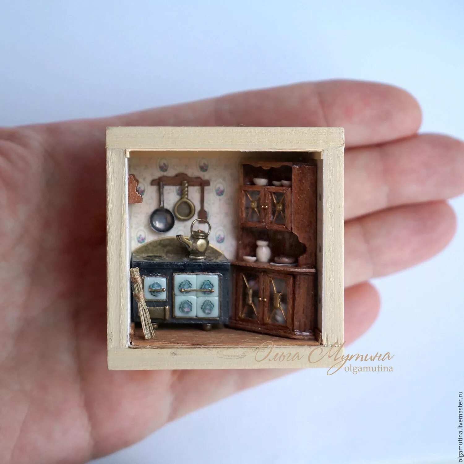 Fill in miniature artistic box. Румбокс 1:48. Миниатюрные домики. Миниатюра для кукол. Мини домик в коробочке.