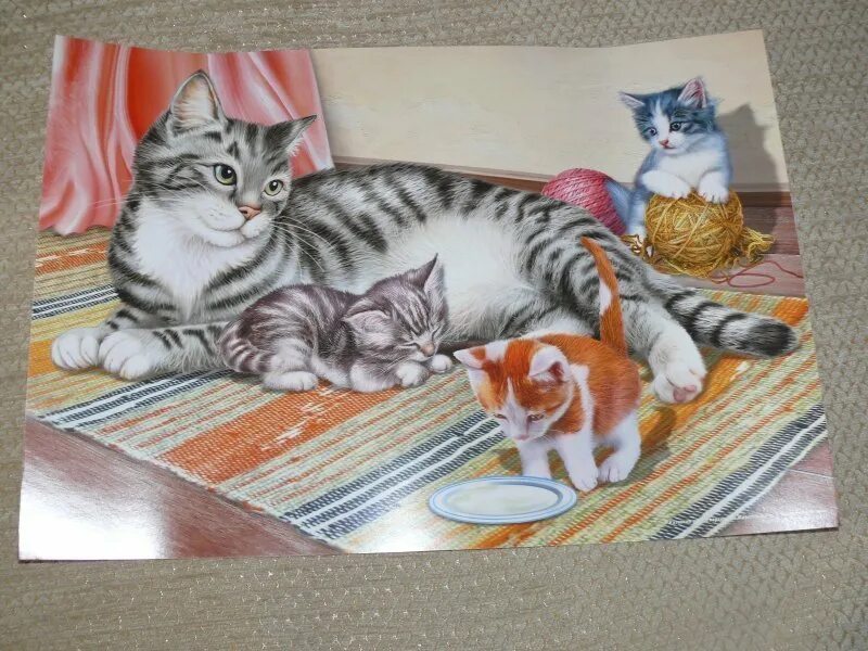 Рассказывание по картине кошка с котятами. Картина кошка с котятами. Занятие по картине кошка с котятами. Картина кошка с котятами для детского сада. Кошка и котенок для детей.