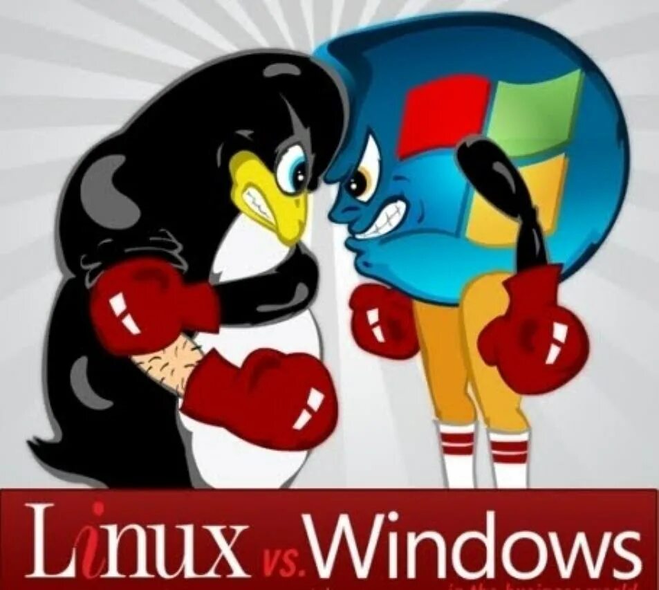 Linux vs windows. Linux против windows. виндовс линукс. линукс против виндовс картинки.