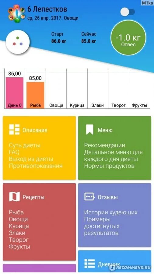 Результат 6 лепестков