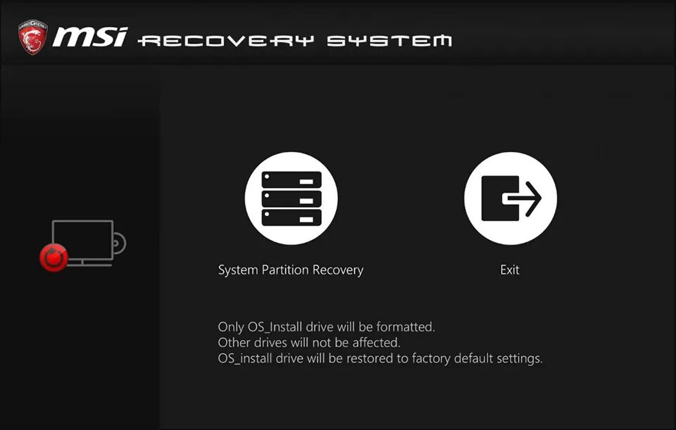 Recovering system. MSI Recovery. MSI Burn Recovery. MSI f11. MSI Recovery Manager.