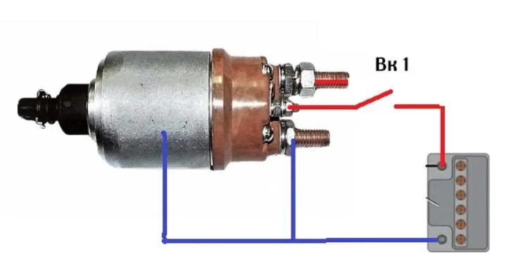Схема проверки втягивающего реле стартера. Схема подключения проводов к стартеру. Схема проверки реле стартера. Проверить реле стартера мультиметром. Втягивающее реле стартера к85.