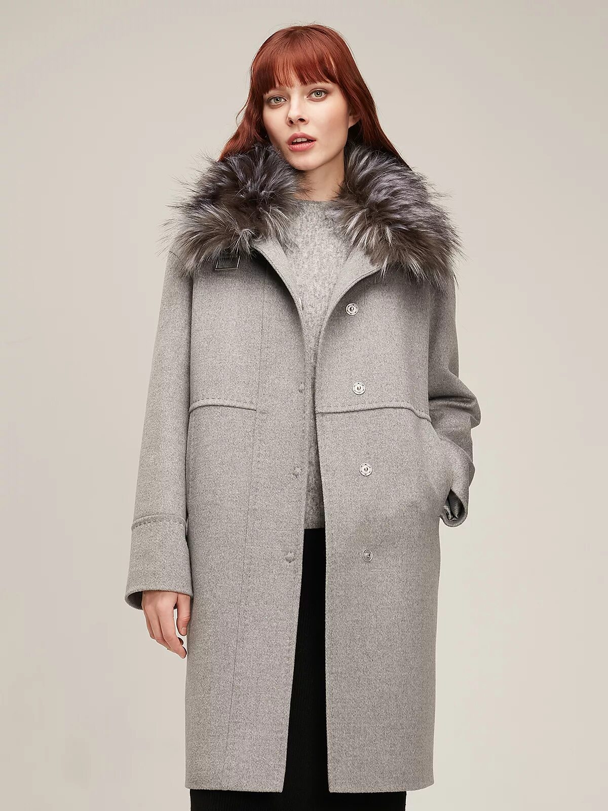 Драповые зимние пальто купить. Пальто Rondo manteau. Пальто pompa 2019 с мехом. Пальто с меховым воротником Leo Lazzi.