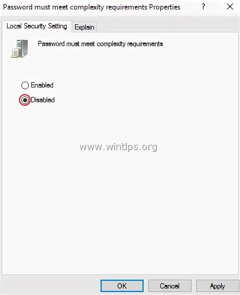 Password requirements. Сложность пароля.