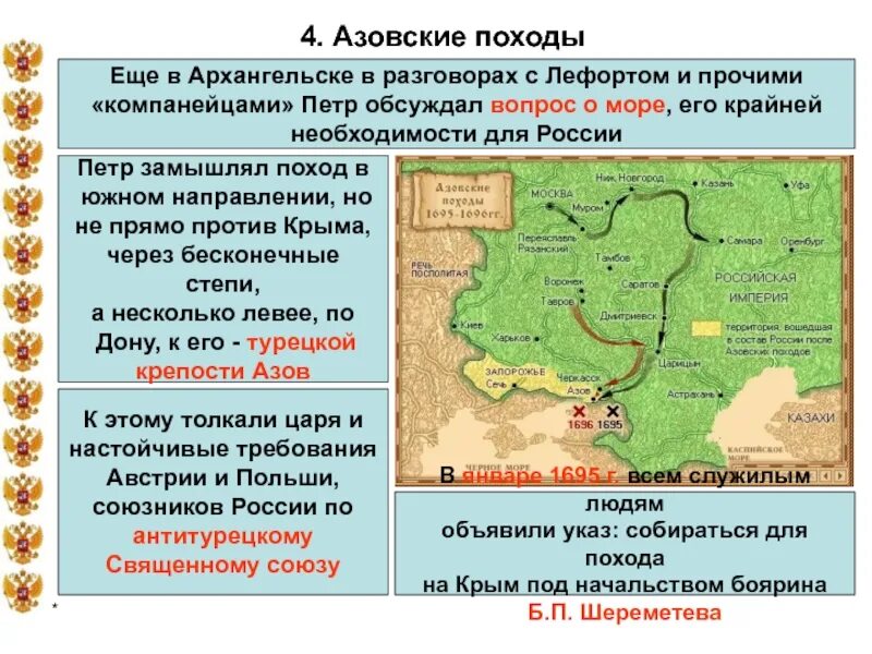 Азовские походы какой век. Азовские походы Петра i (1695—1696),. Азовские походы 1695 1696 кратко. Азовские походы Петра 1. Азовские походы Петра 1695 1696 причины.