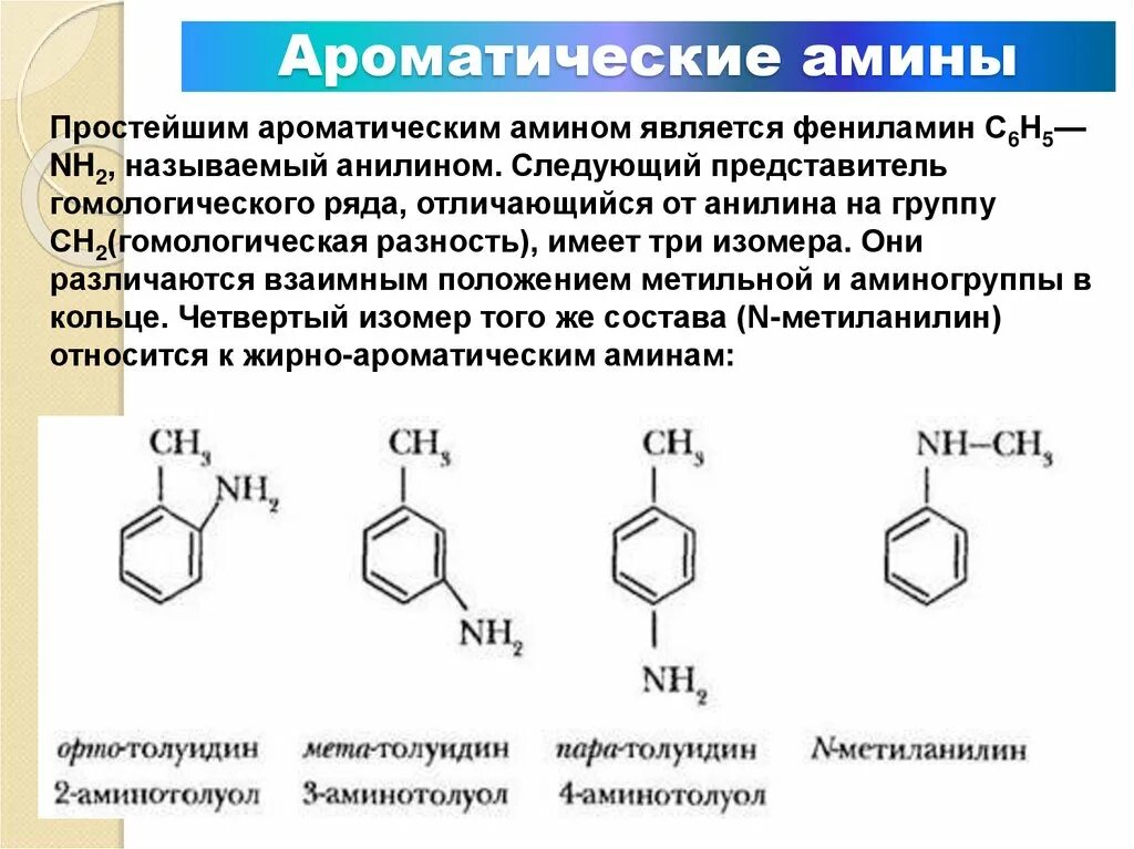 Амины группы б. Ароматические Амины с8h11n. Анилин третичные Амины. Изомерные ароматические Амины c7h9n. Ароматические соединения анилин.