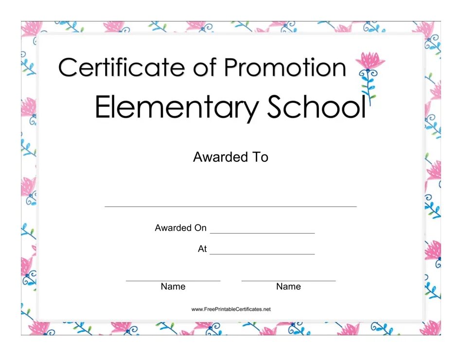 Promotion Certificate. Scholastic Certificate. Шаблон Certificate of completion for Kids.