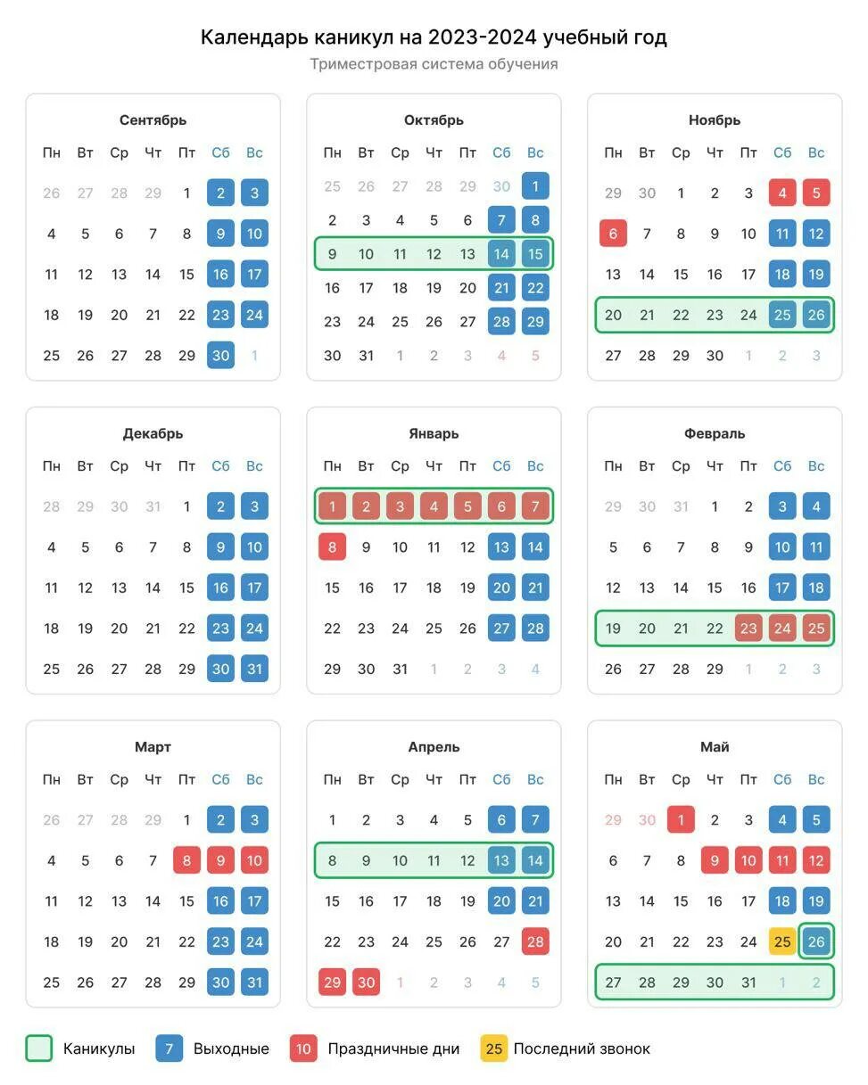 График школьных каникул 2023-2024. Каникулы в школе на 2023-2024 учебный год. Школьный календарь на 2023 2024 учебный год. Учебный календарь 2023-2024 год с каникулами. Календарь учителя 2024 2025 год