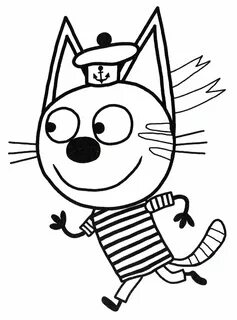 Раскраска Коржик спешит играть - распечатать бесплатно